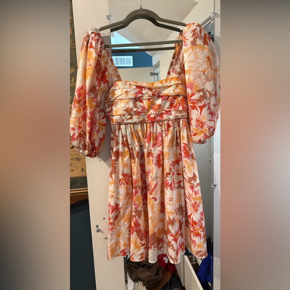 Floral Puff Sleeve Dress